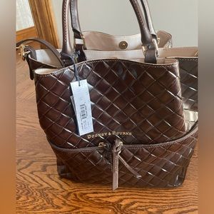 Large Dawson brown leather bag